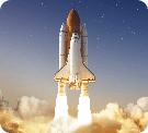 space shuttle launching