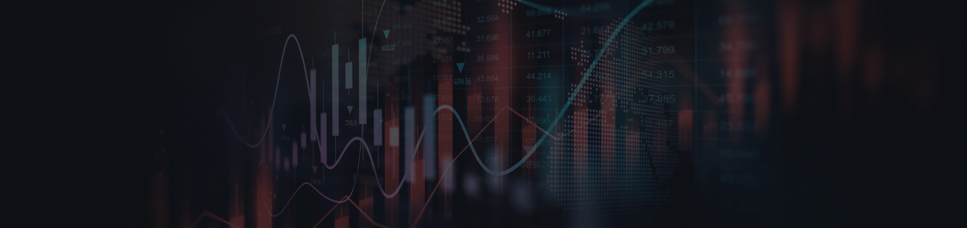 Abstract image of financial data and graphs