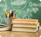 image of books and pencils on a desk