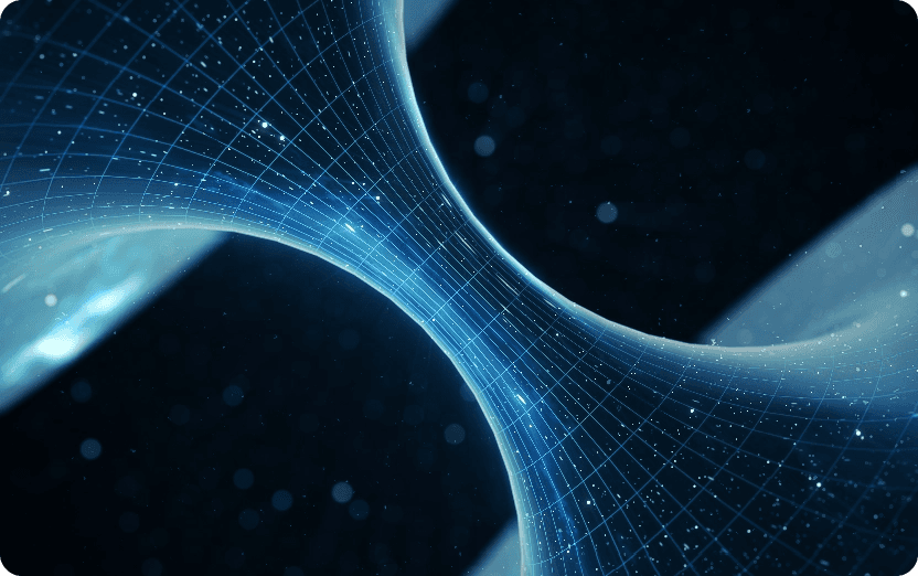 3d spacetime wormhole graphif