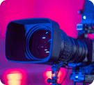 closeup of a camera lens