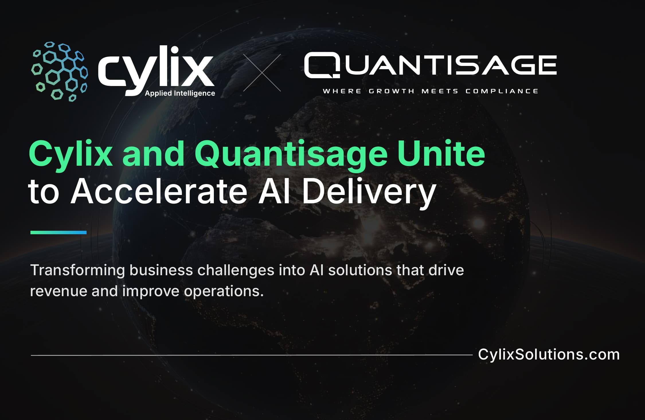 Cylix Applied Intelligence and Quantisage Announce Strategic Alliance to Advance Enterprise AI Execution